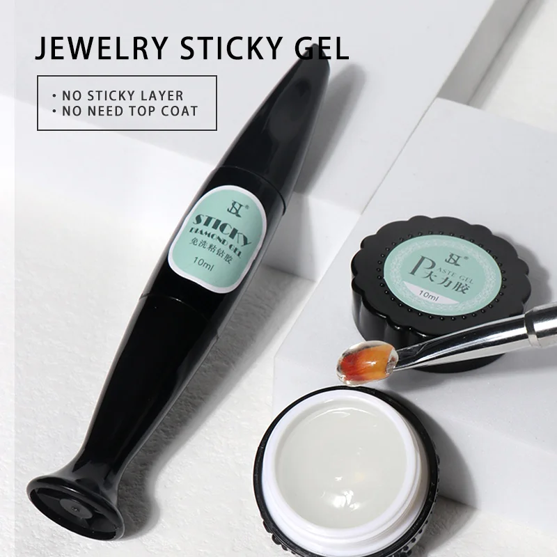 Nail Art Gel Polish Uv Gel Nail Salon 10ml Soak Off Uv Led Rhinestone Glue Gel