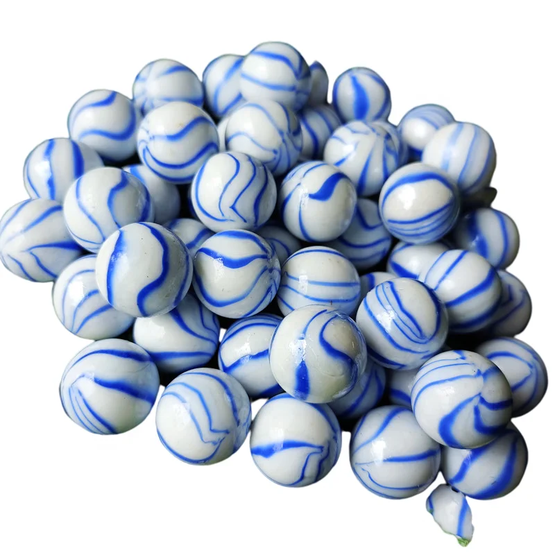 16mm cream red eight petal glass marbles 90 porcelain white red watermelon marbles