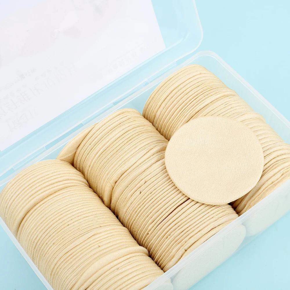 Popular in Europe Natural Bamboo Cotton Disposable Makeup Remover Round Make Up Face Cotton Pad