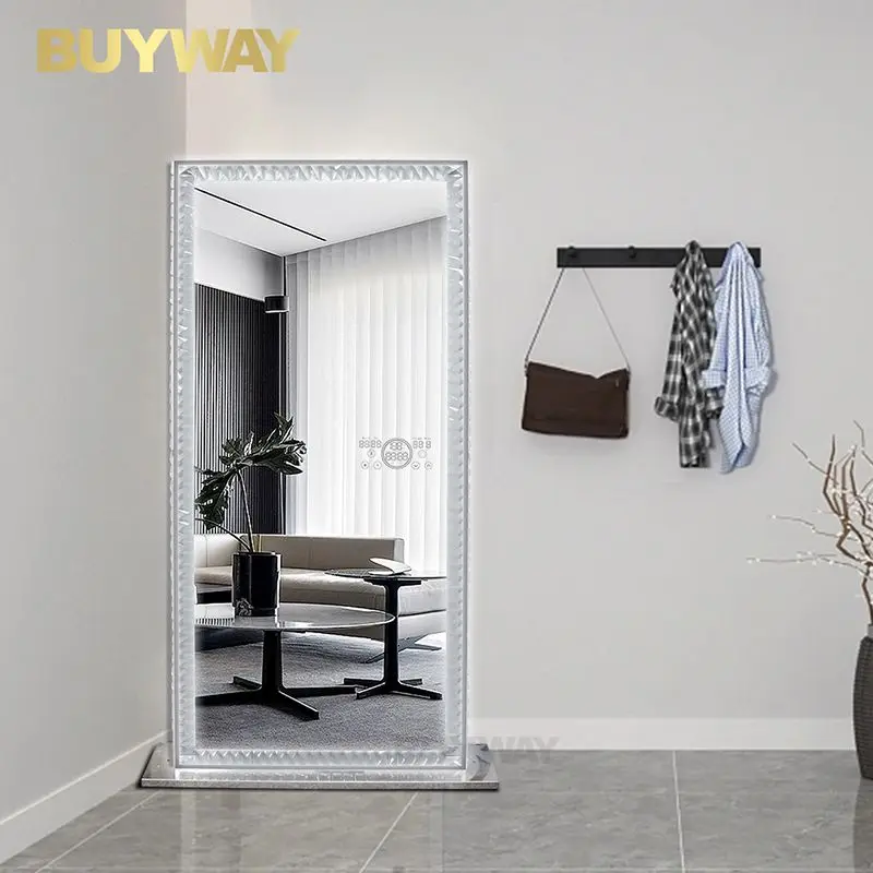 RGB Colorful Lights Diamond Makeup Mirror Hollywood Style Led Vanity Mirror