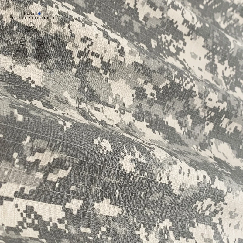 100% cotton UCP urban camouflage printed ripstop fabric for uniform, combat jacket, pants etc