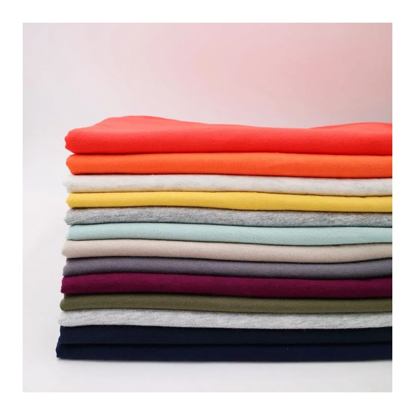 Knitting 100% Cotton Single Jersey Knit Fabric for sleepwear