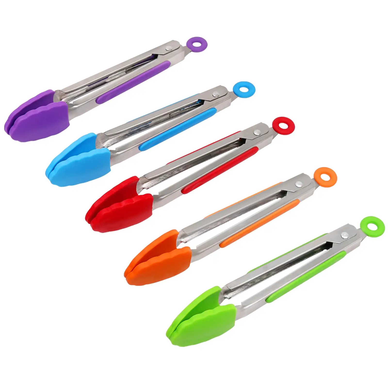 Stainless Steel Silicone Kitchen Tongs Silicone Food Tongs
