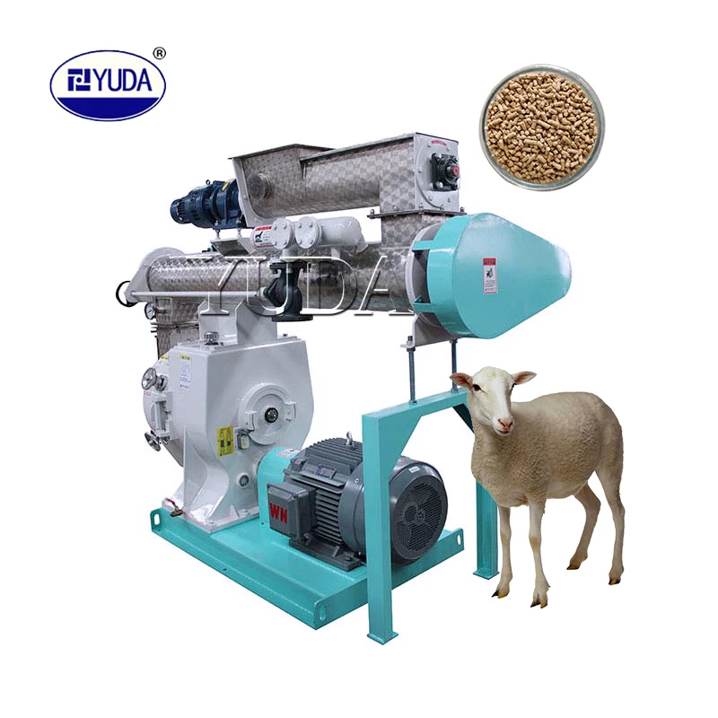 Animal Poultry Cattle Chicken Fish Feed Pellet  55KW Making Machine For Livestock Feed