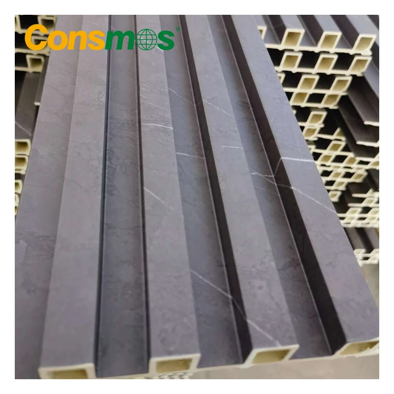 China Wholesale Factory Supply Cheap Price WPC Hollow Integrative 3D Fluted Wall Panel WPC Board