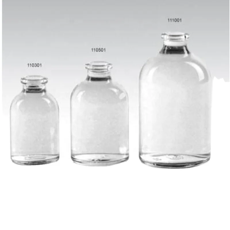 7ml 8ml 10ml 20ml 30ml 50ml 100ml amber clear moulded glass vial