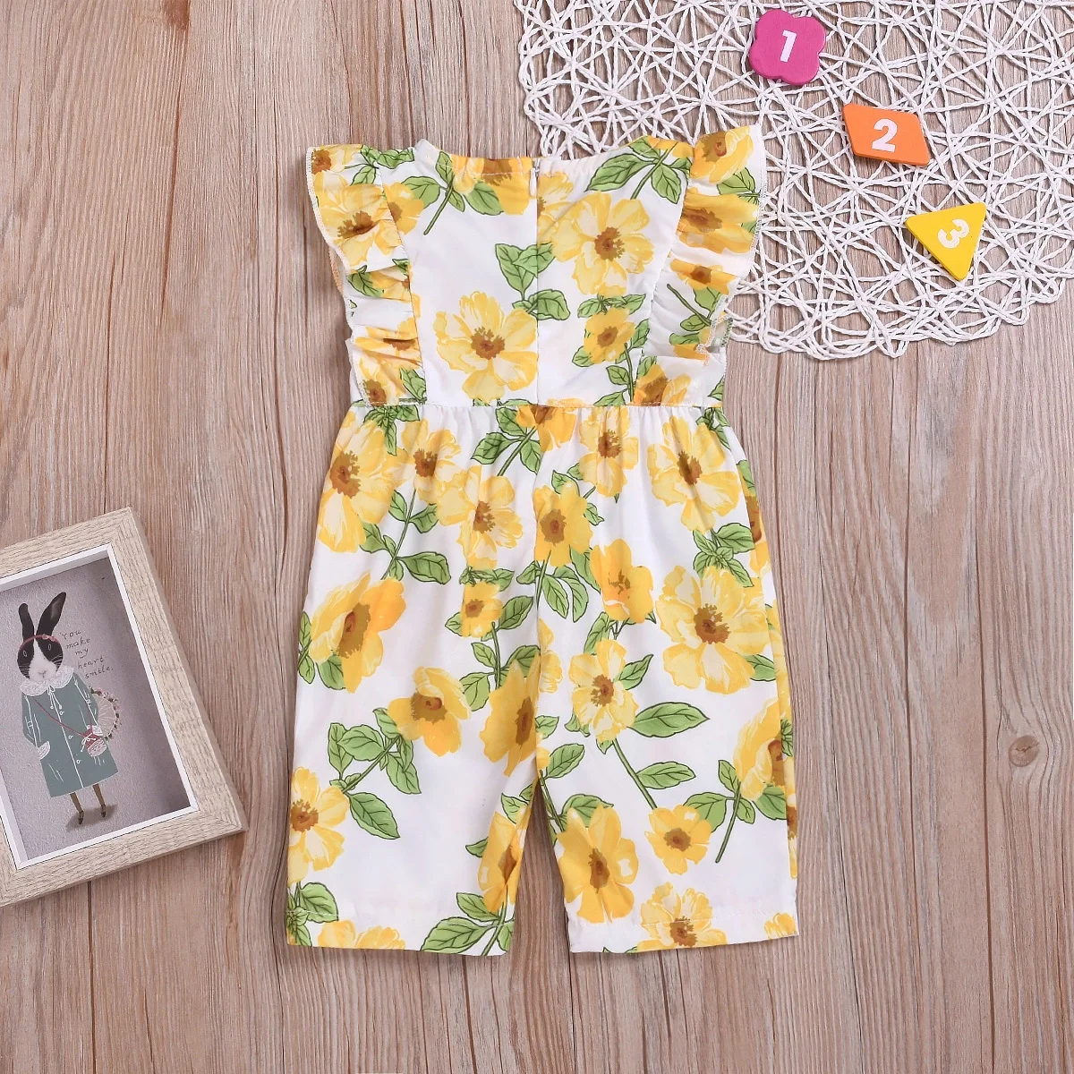
Bulk Buy Baby Clothing Baby Clothes Newborn Sleeveless Flower Print Jumpsuit Kids Girls Summer Casual Romper Baby 