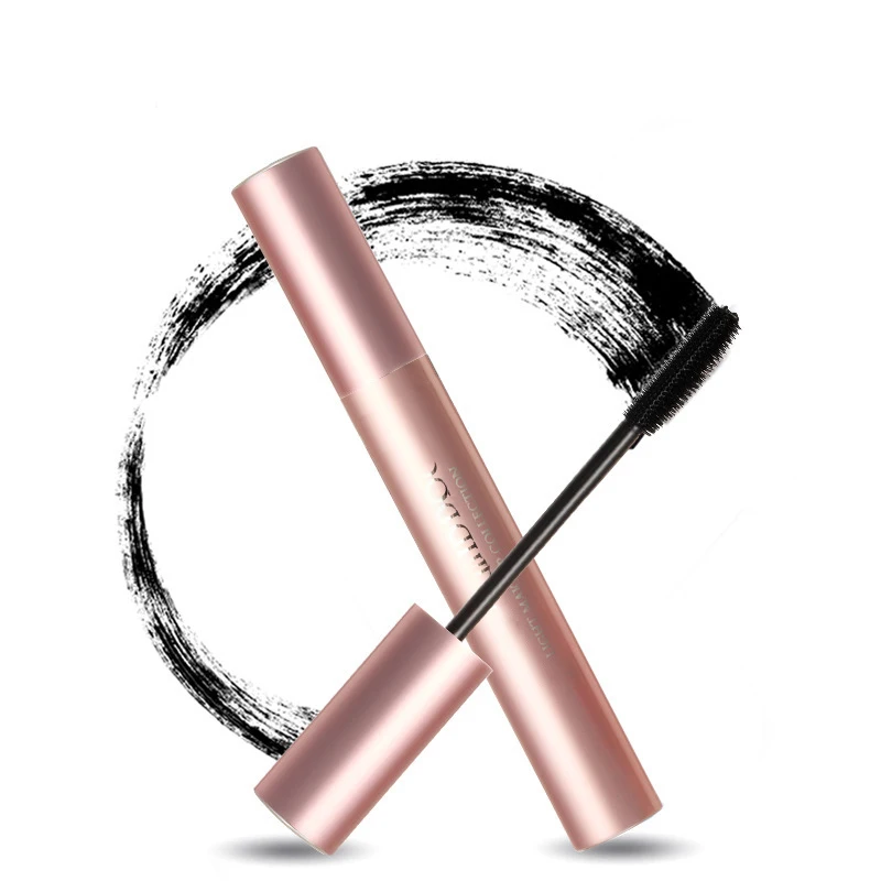 Low MOQ custom rose gold tube Long Lasting Waterproof Volume 4D Fibre Mascara