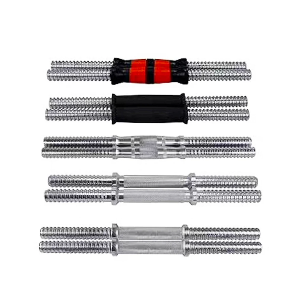 Weight Lifting Chrome Screw Thread Electroplated Standard Black Connecting Mini Handle Rod Dumbbell Bar