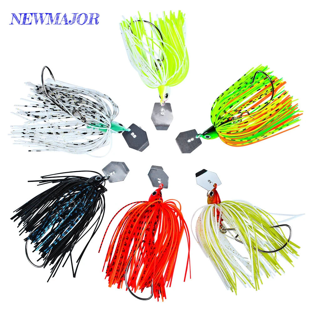 NEWMAJOR Metal Minnow Spinner Baits 12g 15g 20g 25g Spinning Spoon Lure for Bass Fishing in River Stream Ocean Boat Fishing