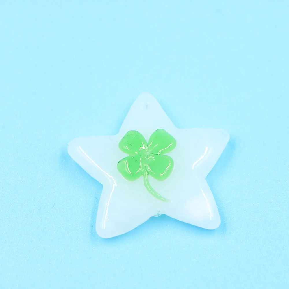 Wholesale  Murano Lampwork Handmade Art Glass Clover Pendant Necklace for Jewelry Making