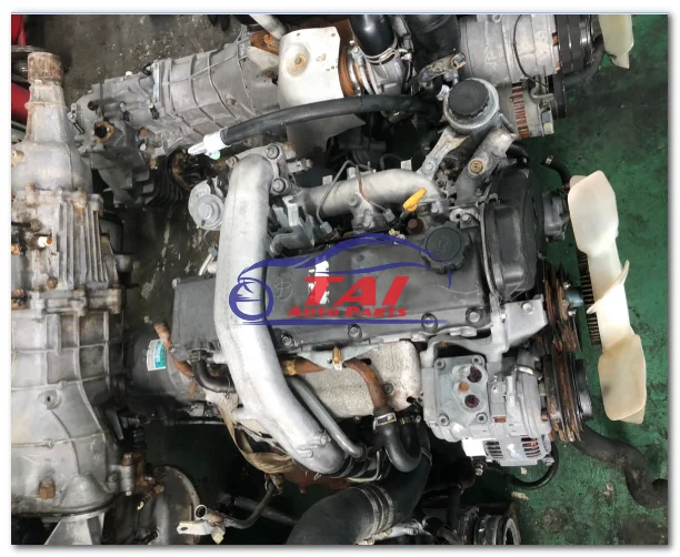 Japanese Engine 4 Cylinder Diesel Used 1KZT   Engine   With Gearbox   For   Toyota   Land   Cruiser