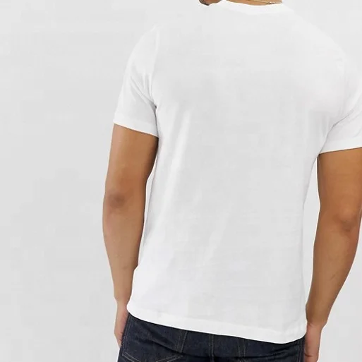 Custom Men Longline Hip Hop T-shirt Men Curved Hem Blank Bamboo Cotton T Shirt in White fitness men clothing