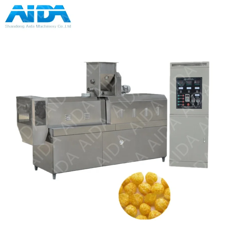 Industrial Crispy Sweet Kelloggs Chocolate Balls Fruit Loops Puff Snacks Chips Manufacturing Equipment