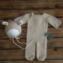 China 2022 New Design  Mohair Handmade Hat Photo Doll Photography Props