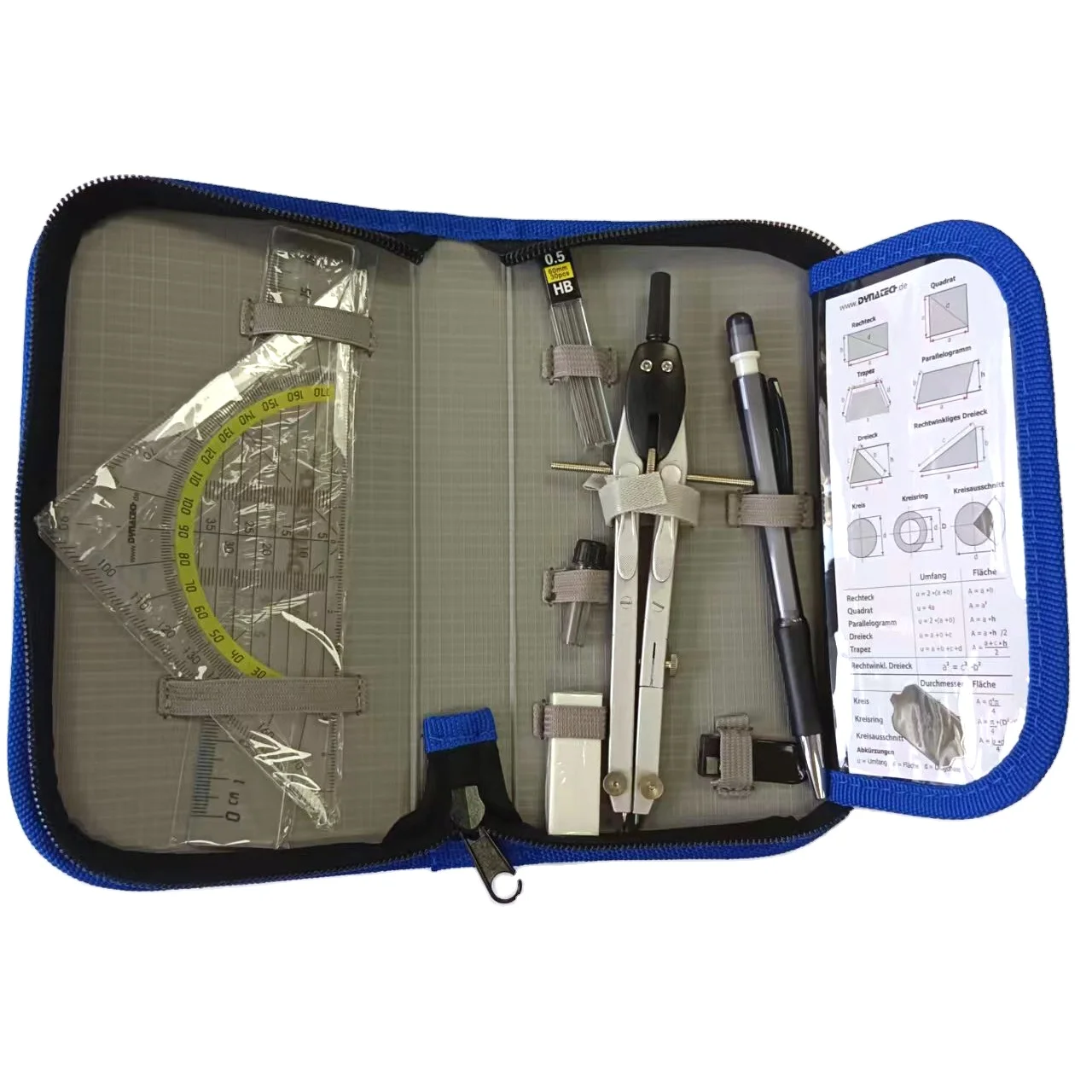 2022 hot selling good price robust hardcase durable zipper Compass and Geometry Set