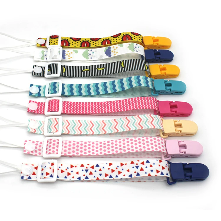 High Quality Polyester Baby Pacifier Clip