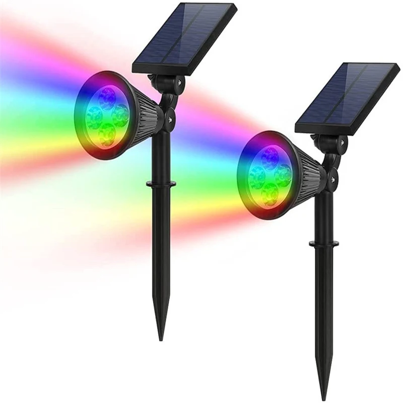 Garden Solar Light Outdoor Waterproof LED Solar Spotlight Light Lawn Lamp Adjustable LED Garden Landscape Lamp