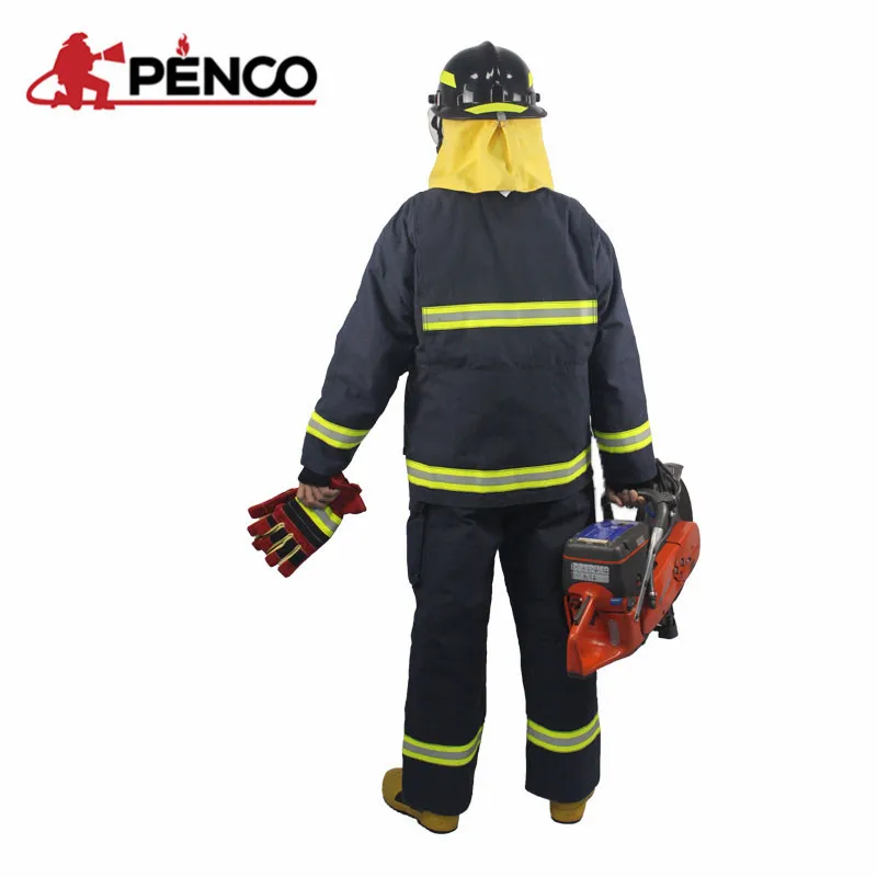 Shanghai PENCO 2021 new heat insulation flame fire uniform EN469 CE certified firefighter