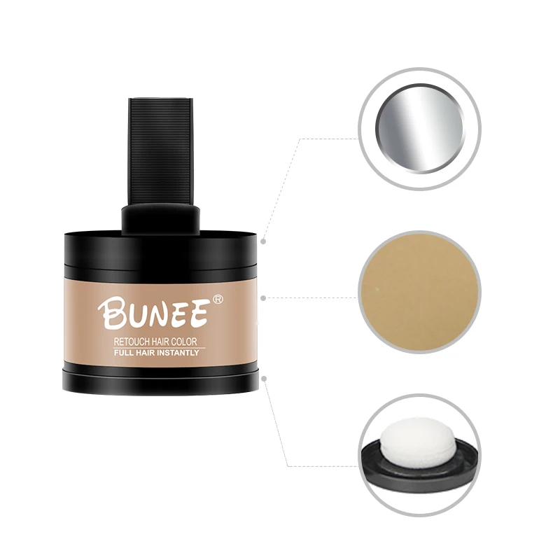 Консилер для корней, черная пудра для теней для волос