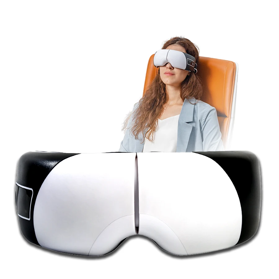 Chinese Factory Wholesale Smart Electric Vibration Heated Therapy Air Pressure Eye Massager Sleep