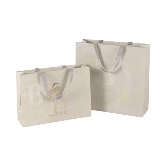 Custom Logo Luxury Paperbag Boutique Retail Clothing Packaging Shopping Bag Gift Bag Paper Bag With Logo