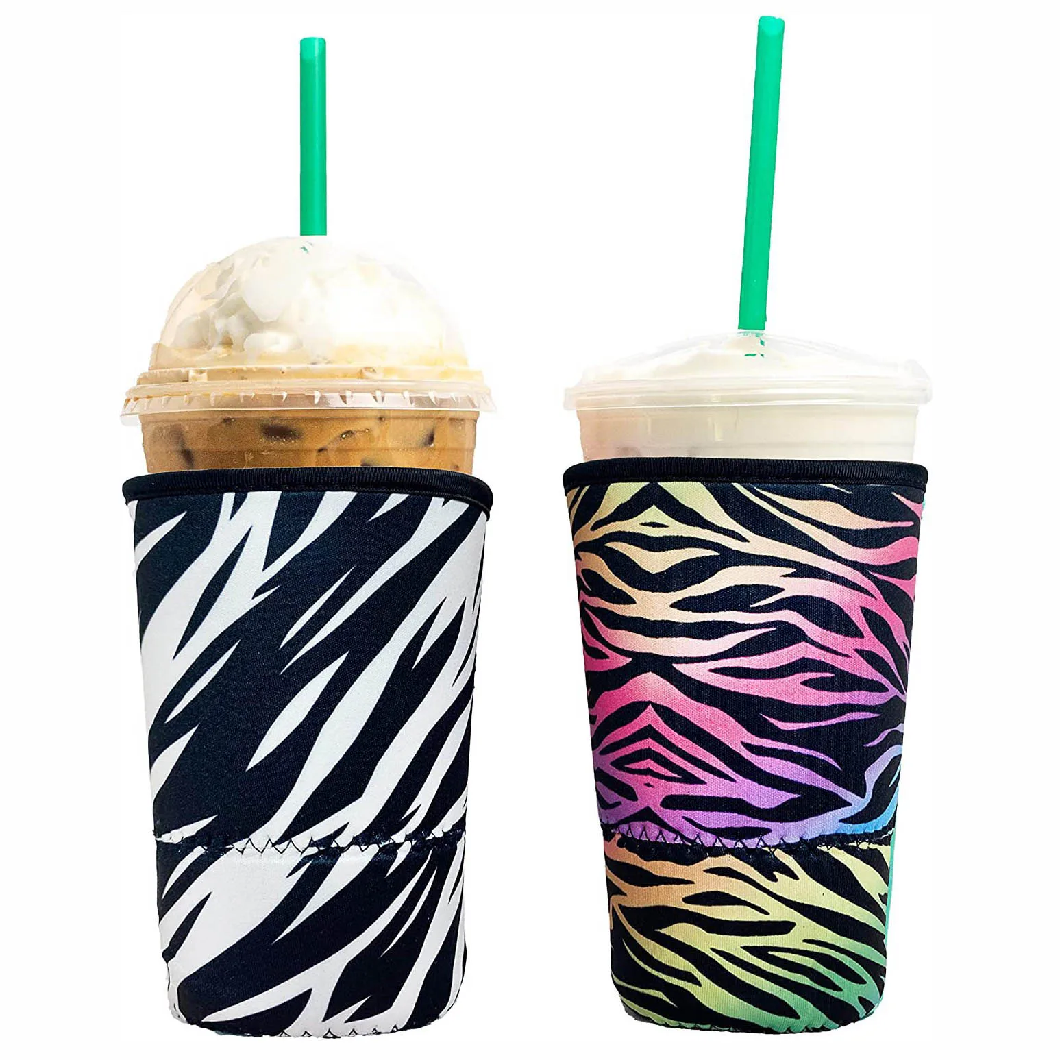 Waterproof Reusable Neoprene Iced Coffee cup Sleeves Insulator Holders for 30 oz-32 oz Coffee
