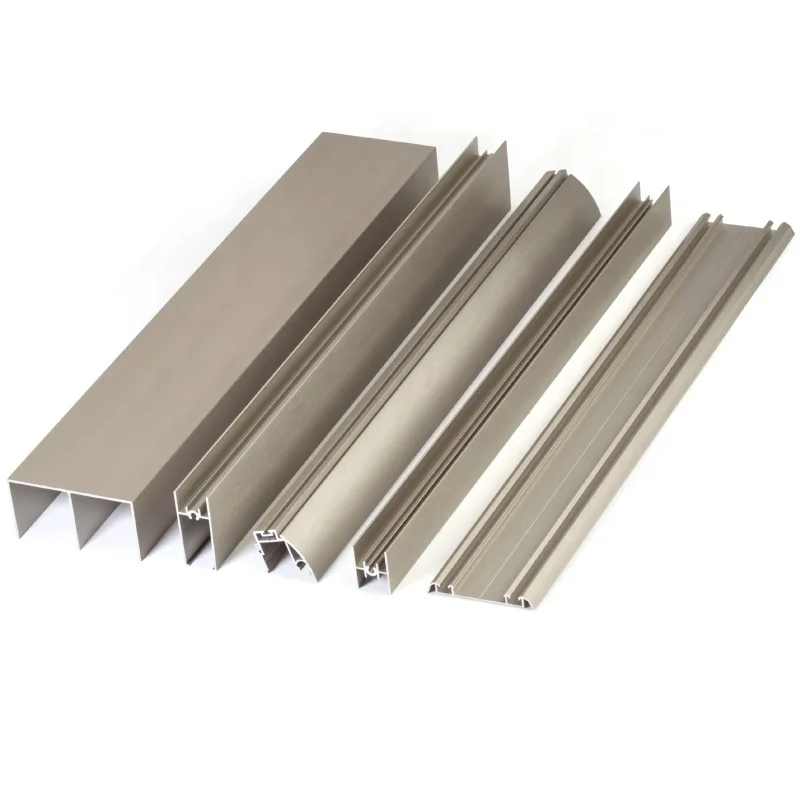 Manufacturer custom extrusion furniture aluminum profile for sliding wardrobe door