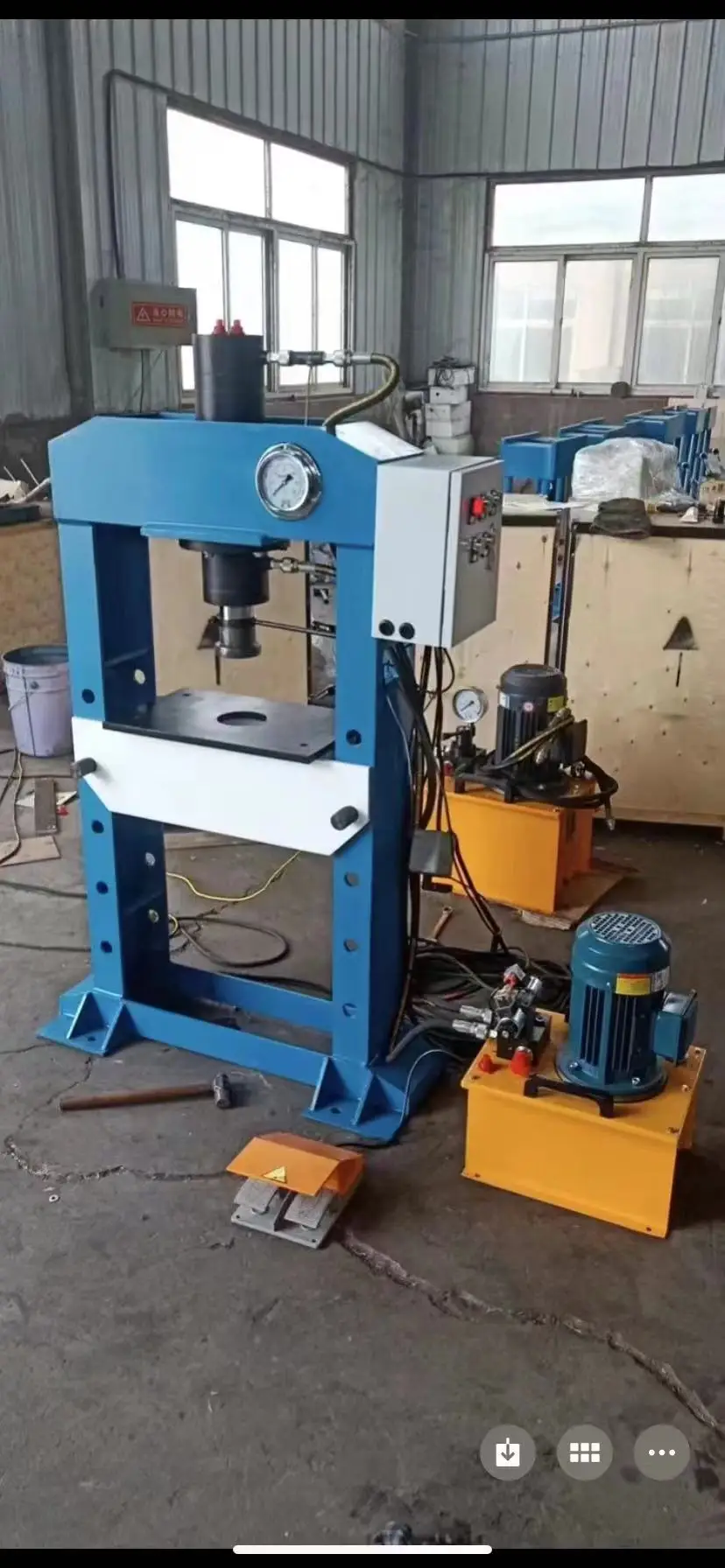 100Ton Electric Hydraulic Shop Press Machine Vehicle Equipment Electro-hydraulic Gantry 20Ton 30Ton 50Ton