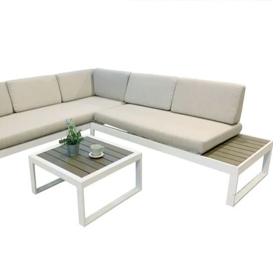 Дизайнерский набор водоотталкивающих диванов, оптовая продажа с завода, современный алюминиевый диван для улицы, гостиной Диван для 3 гостиной, для улицы 2 года