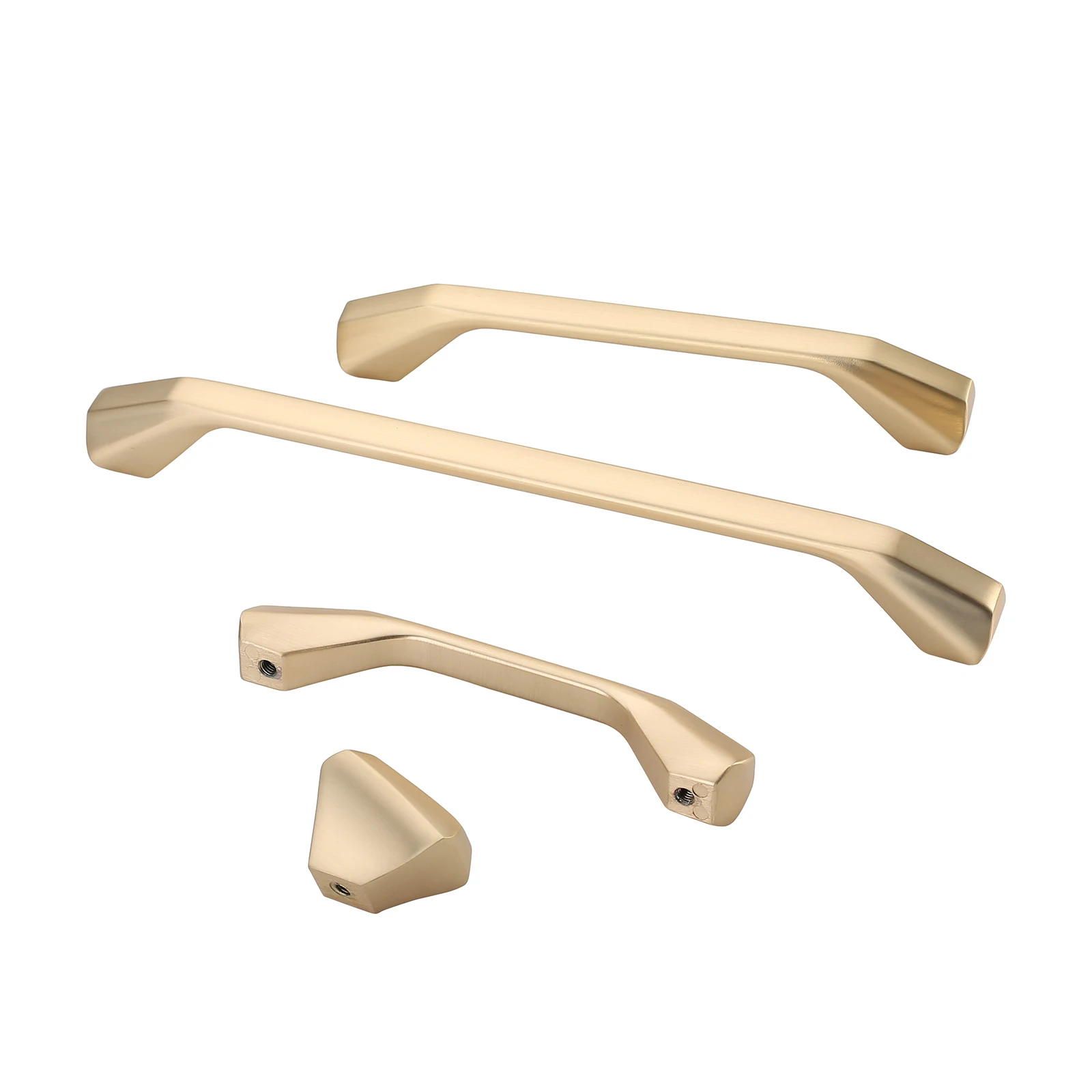 Zinc Alloy Handle Fancy New Gold Kitchen Cabinet Hardware Drawer Pulls Bridge Handles and Knobs