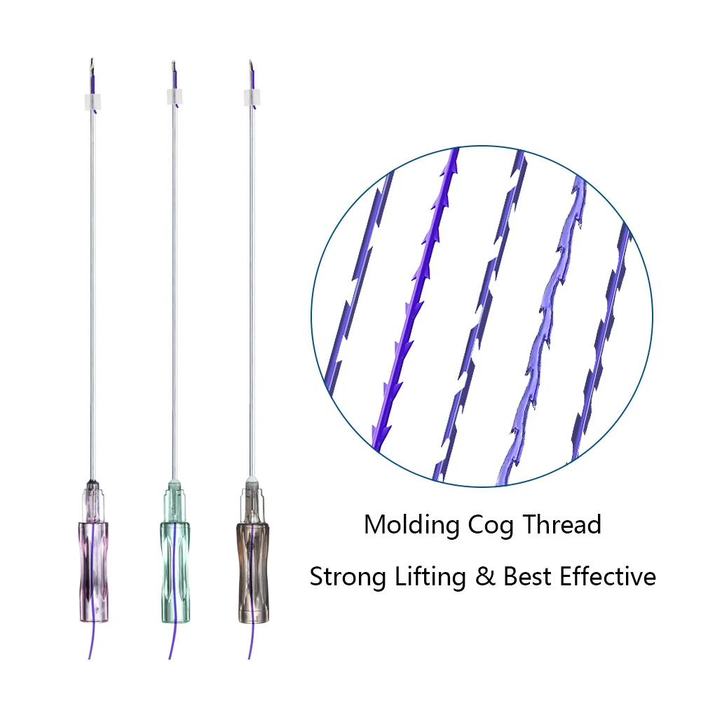 Korea Mesh Nose Berbed Screw Facial Lifting Shark Teeth Molding Thread 4D PDO Cog