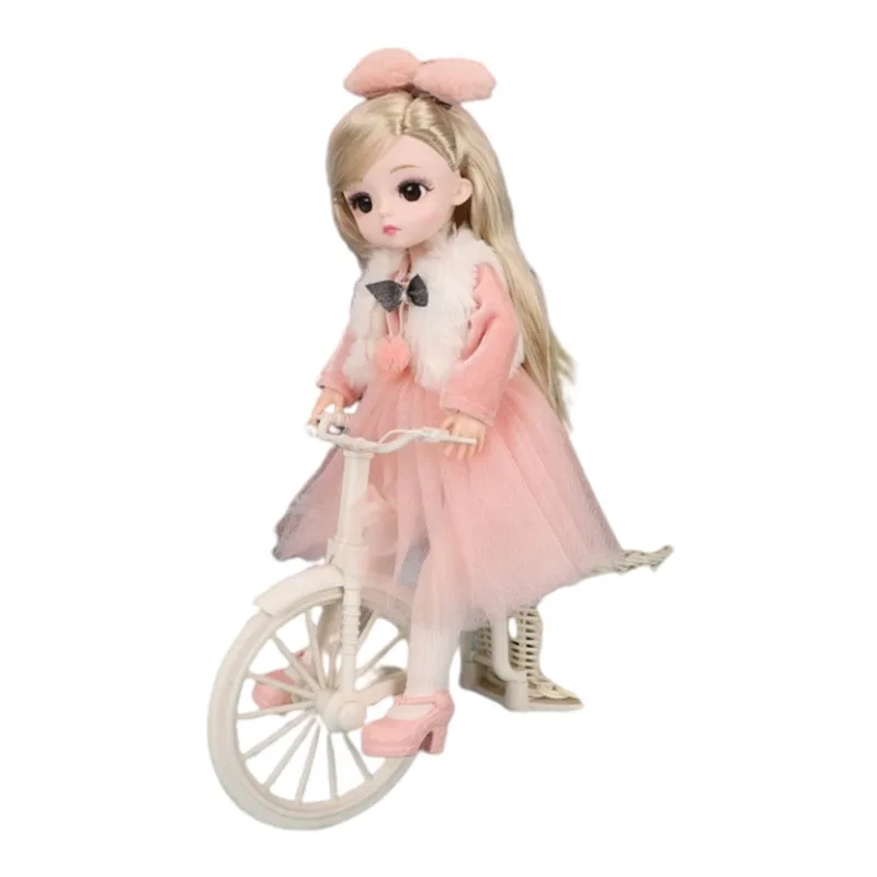 
Canadian 12-inch Doll Pink Skirt Suit Plus Wearing Pink Shoes For Selected From Wef612-2 