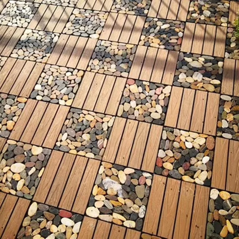 different types 300*300mm DIY wpc tiles /wpc composite decking flooring  better than vinyl decking flooring