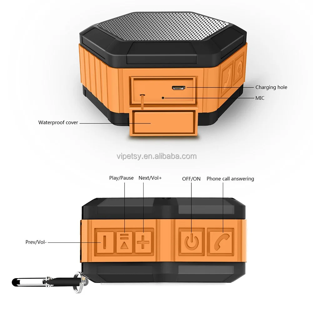 Outdoor portable waterproof car speaker wireless speaker party home theater 3D surround high fidelity Bluetooth speaker