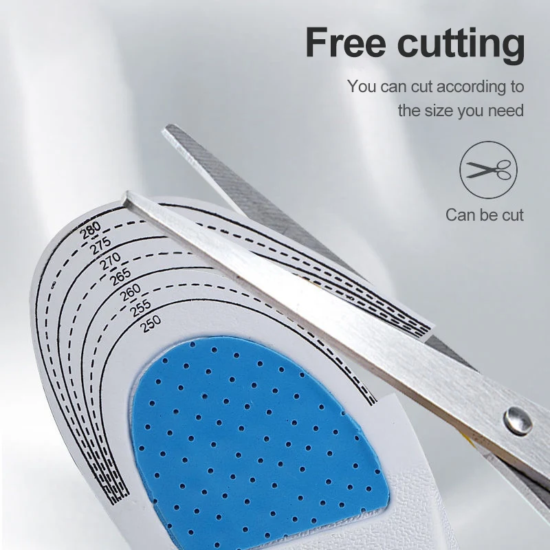 Custom Men Women Breathable Sport Shoe Pad Soft Running Insert Cushion Memory Foam Insole