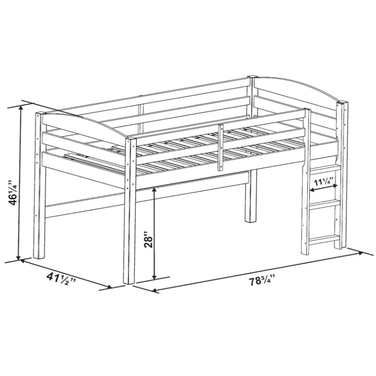 Hot Selling Solid Wooden Double Loft Bunk Bed for Kids Modern Design Loft Bed with House Tree Bed Feature