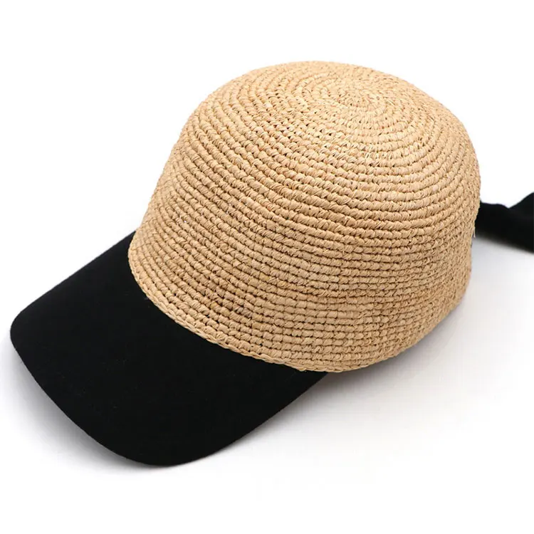 beach visor summer sun straw cap baseball visor straw hat for women foldable sun