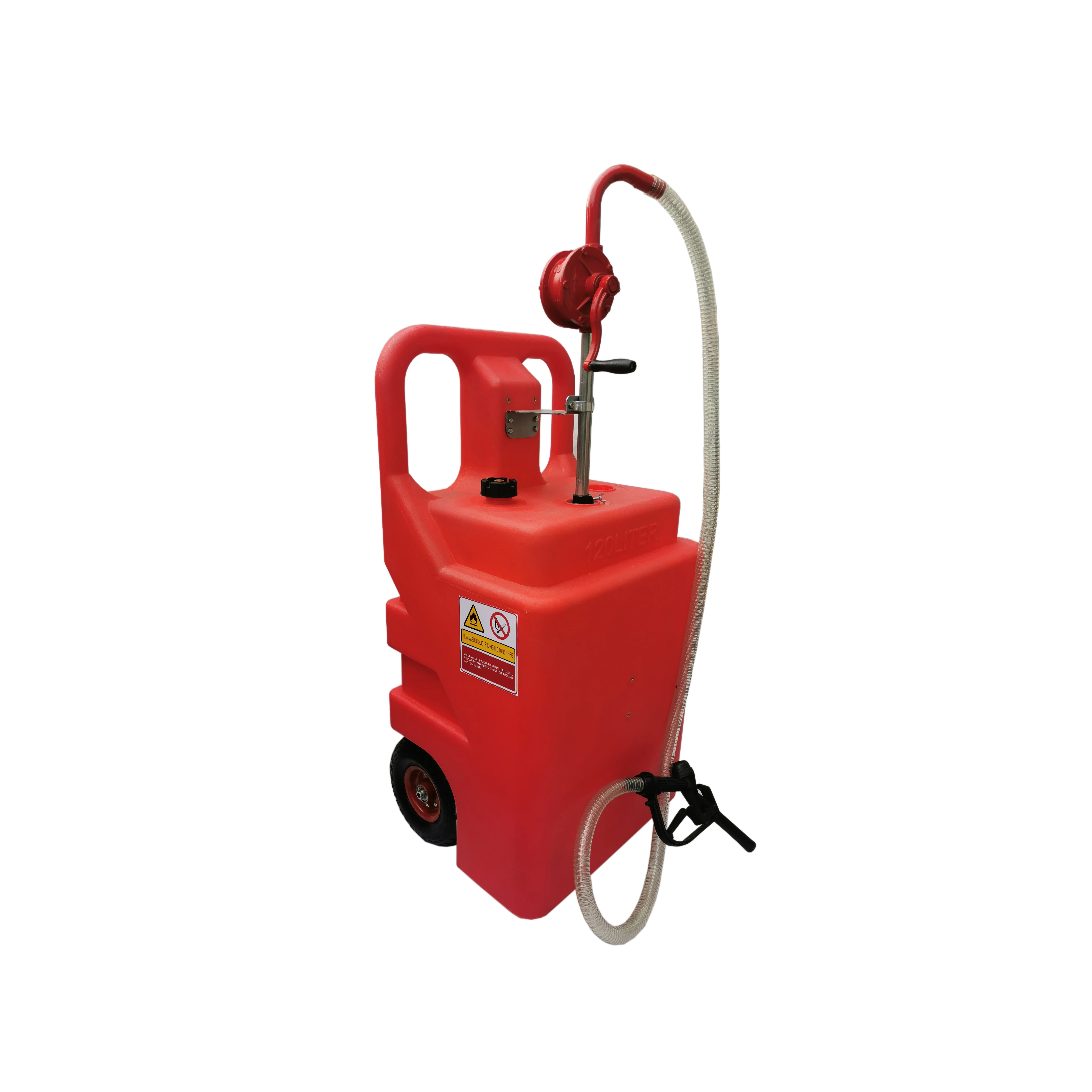 Portable 14 Gallon Fill Diesel Gasoline Oil Drums With Wheels for Fueling