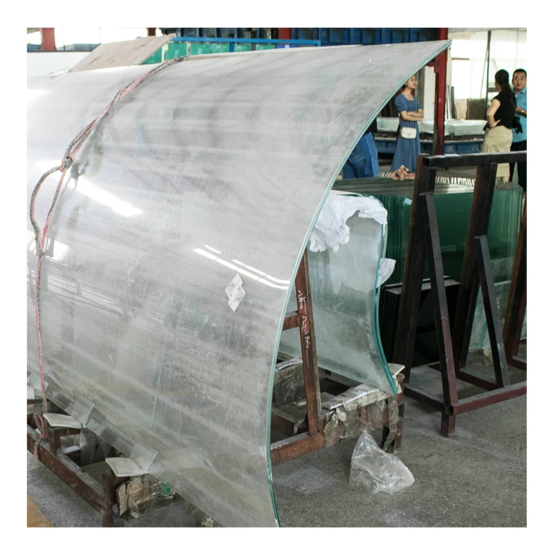 Curved tempered laminated glass bent double toughened laminated glass panels