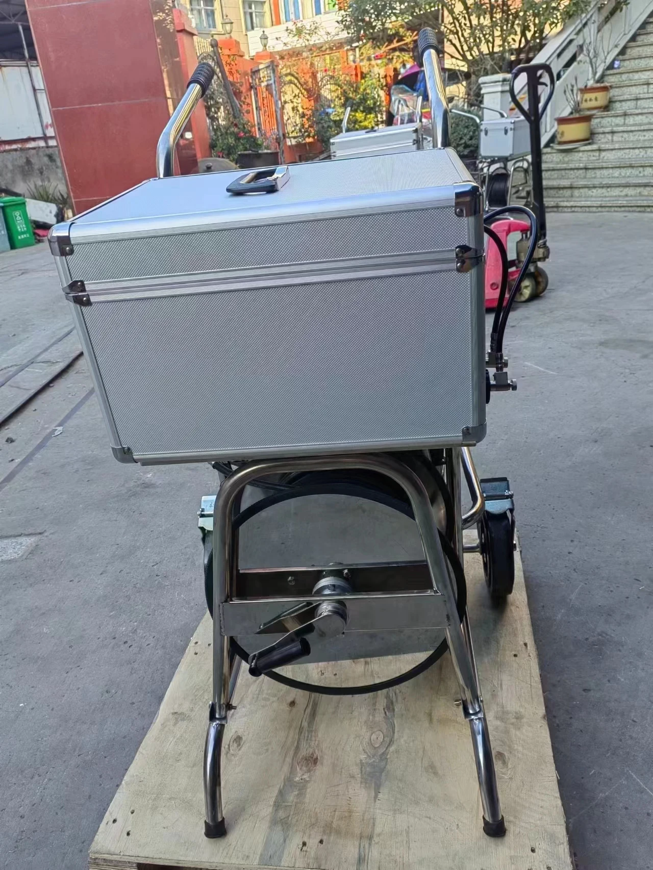 Hot Sale SCBA Emergency Rescue Long Tube Trolley Air Breathing Apparatus Cart For Fire Fighting Equipment