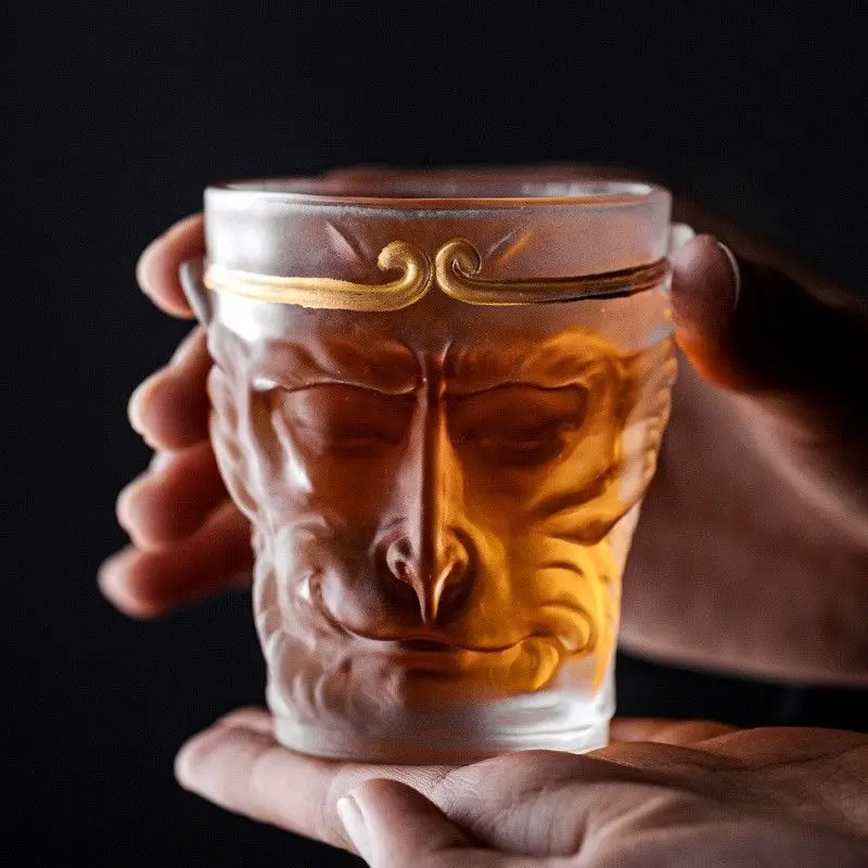 Monkey King Tea Delicate Glass Water Cup Great Sage Master goku wukong shot glasses for whiskey