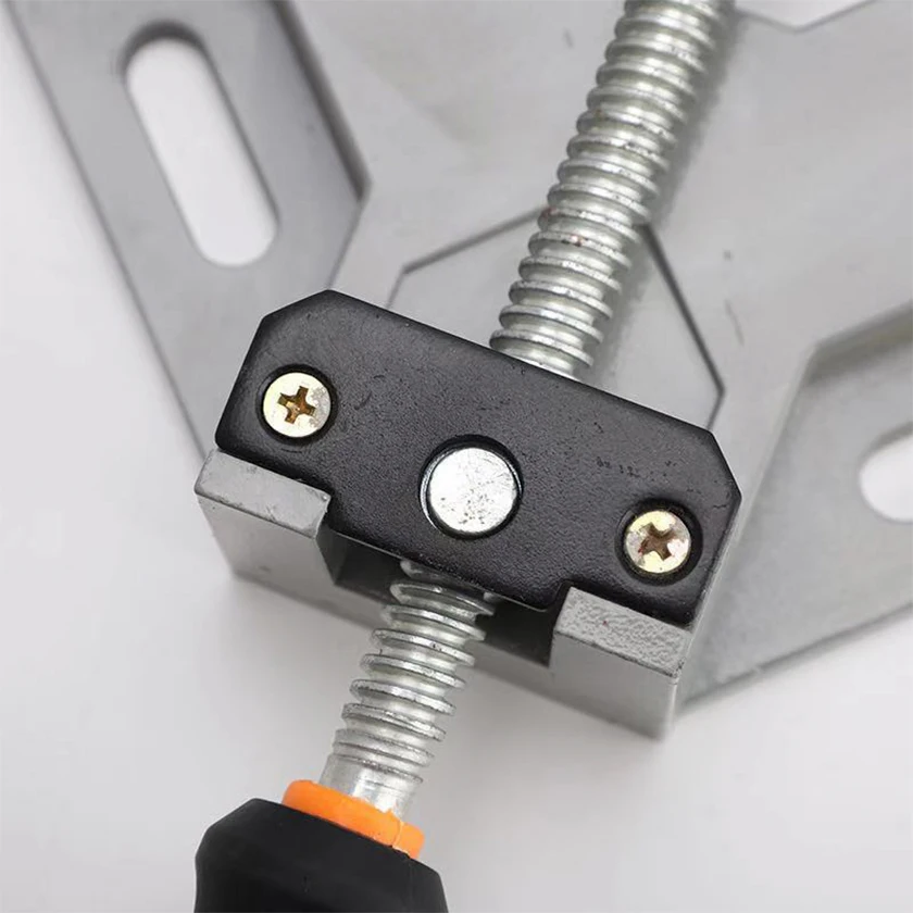 Hot selling single handle aluminum alloy 90 degree woodworking right angle clamp