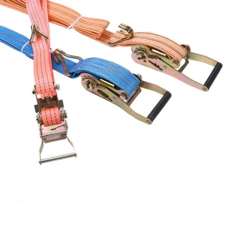 Wholesale ratchet straps double j hook ratchet tie down new arrivals cargo ratchet straps