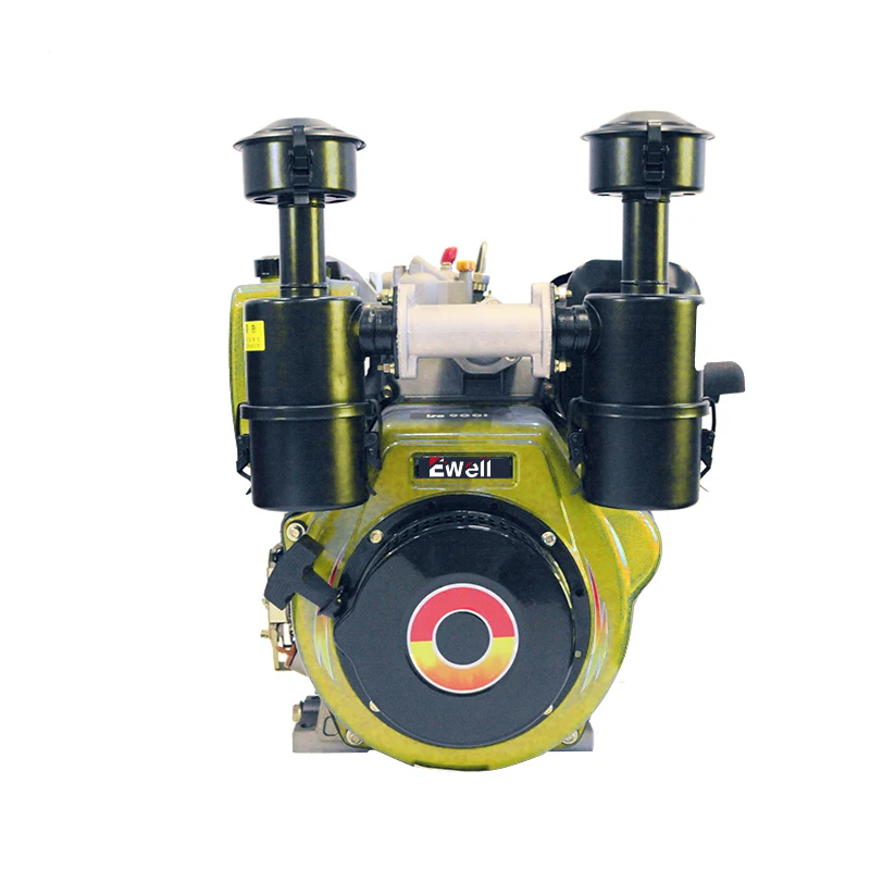 Ewell Two Cylinder Diesel Engine Motor Engine Yellow Inboard  China Marine Engines 50pcs