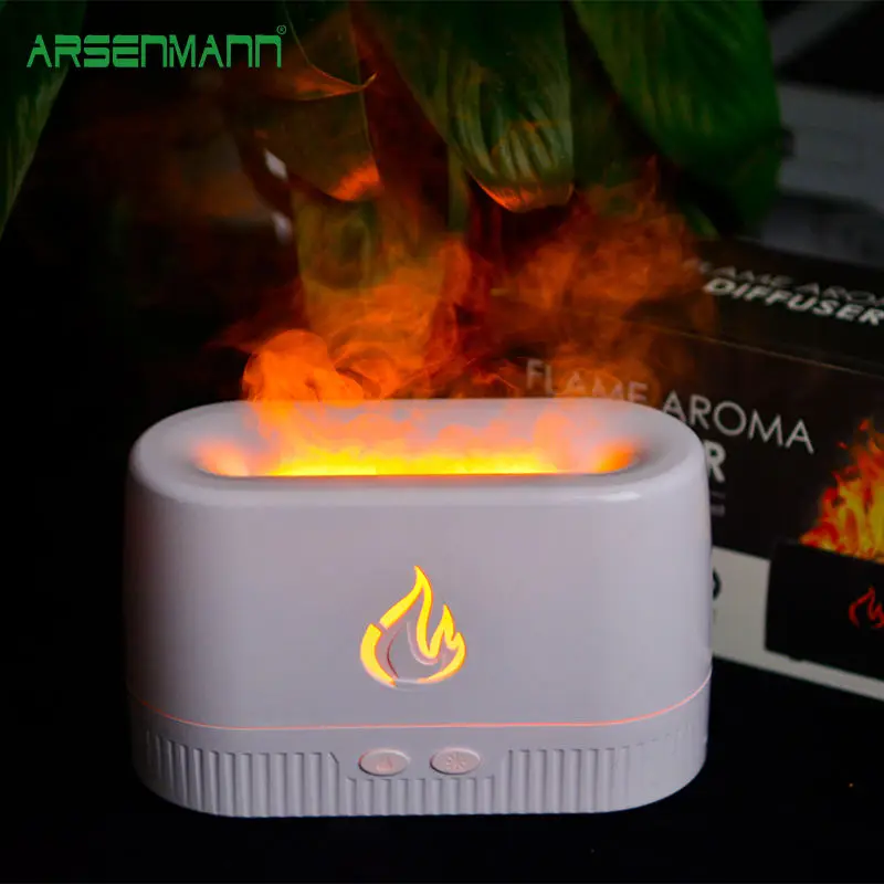 New 7-color flame humidifier aromatherapy essential oil diffuser big smoke can be used for home office