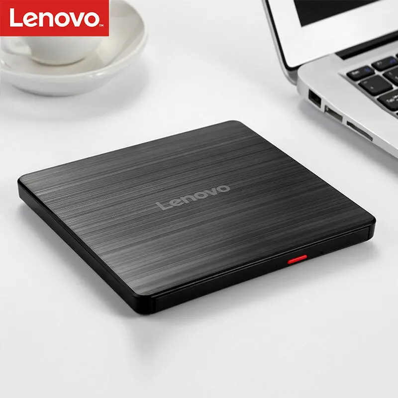 Lenovo External CD Drive USB 2.0 Slim portable  CD-RW Drive DVD Player for Laptop Notebook Desktop Computer