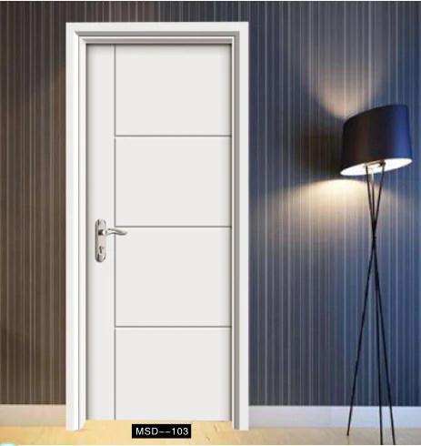 Top Manufacturer Internal Wood Door Hotel Bedroom Door Walnut Modern Interior Solid Wooden Room Door With Smart Lock