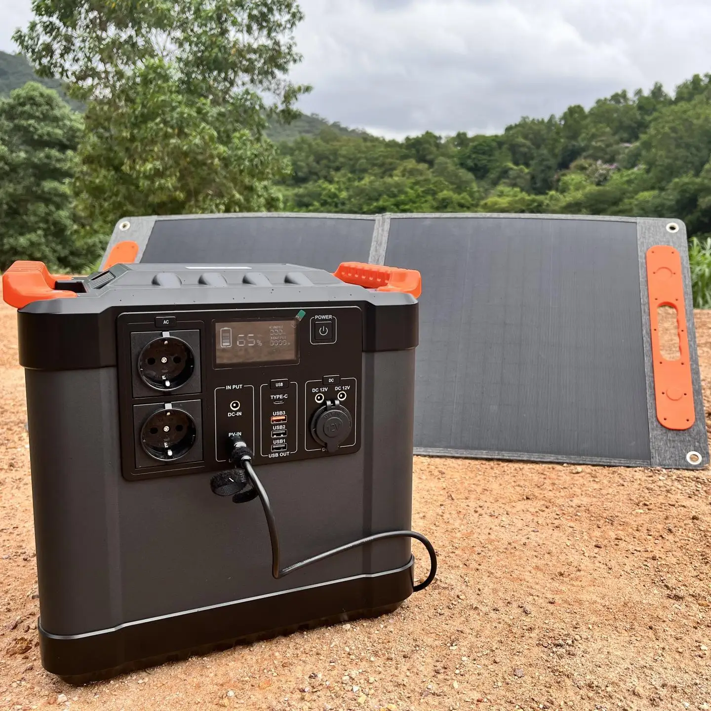 Original Factory Emergency Solar Power Generator Mobile Solar Energy Portable Power Station Lithium Battery 2000W