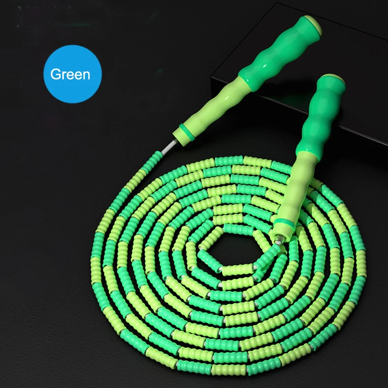 Hot Selling Unisex Bamboo Rope Guaranteed Quality Sponge Material Joint Skip Bead jump children skip Rope